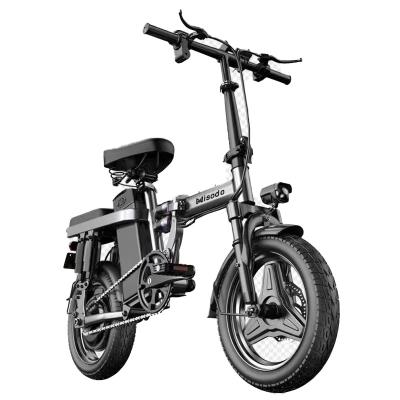 China Rear Hub Motor 350w 36v 10.5ah Foldable Electric Bicycle 14 Inch Electric City Road Bike Electric Folding Bike for sale