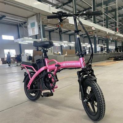 China Down Tube Battery 14-inch vouwbare elektrische fiets 48v 14.5ah Long Endurance Electric Bike 400w Mini Electric Bike Te koop