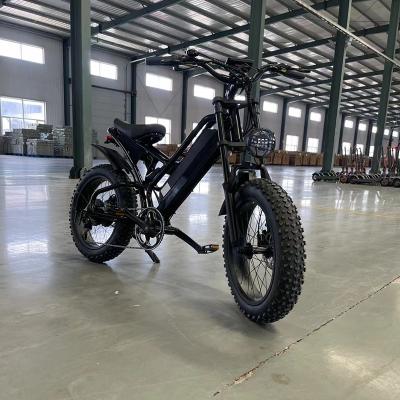 China 750w*2 Dual Motors 26 Inch Fat Tire Electric Mountain Bike with Rear Wheal Disc Brake and 48v 20ah Battery Capacity for sale