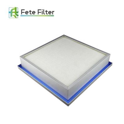 China Hospital Factory Price Mini-Pleat Hepa Filter H12 H13 H14 Air Filter Cleanroom HVAC Gel Type System for sale