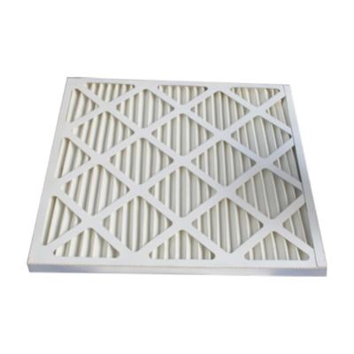 China Factory high quality long life panel air filter cardboard frame air filter g3 HVAC system pleated air filter for sale