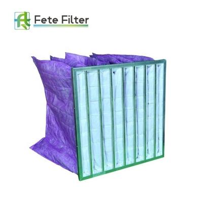 China Hospital Hepa Air Filter V Shape Air Conditioning Pouch / Bag Hepa Filter for sale