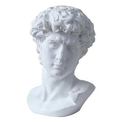 China Europe Classic Artist Figurine for Michelangelo David Bust Statue Sculpture Greek Figurine for David Head Mold for sale