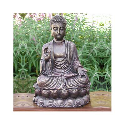 China Europe Eastern Style Religious Life Size Garden Resting Budda To Carve Metal Big Buddha Bronze Brass Statues For Sale for sale