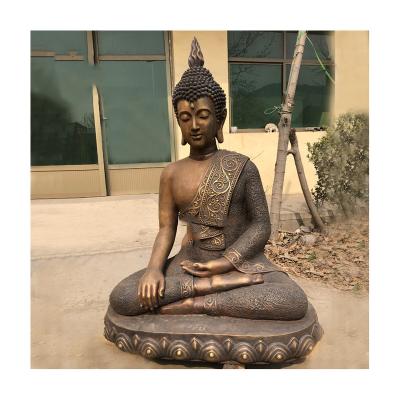 China Gold Statue Large Lord Garden Statues Mold Gold Bronze Outdoor Budda Europe Resting Indian Home Decoration Buddha Wholesale Sculpture for sale