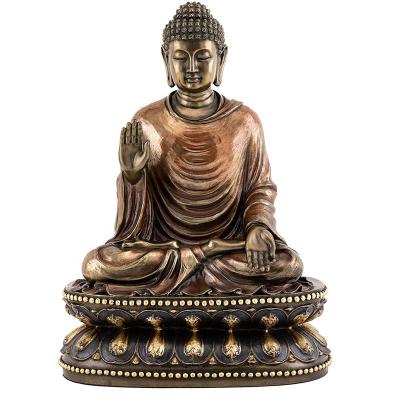 China Europe China Escultura Buda Tibetan Bronze Sitting Buddha Large Statue Indian Bronze Buddha Statues for sale