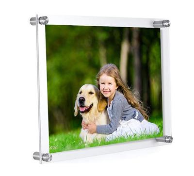 China Modern Custom Make Wall Mounted Acrylic Sandwich Frame for sale