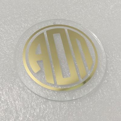 China Europe Laser Cut Clear Acrylic White Round Discs With Custom Printing for sale