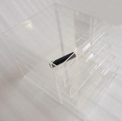 China Factory OEM Custom Acrylic Cosmetic Drawers Display Stand for sale