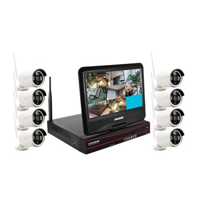 中国 NIGHT VISION VESAFE 8CH 1080P CCTV 10 Inch Wireless IP Camera Security System LCD NVR Kit Waterproof 販売のため