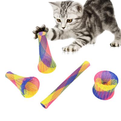 China Sustainable Funny Cat Toy DIY Toy Pet Intelligence Spring Toys for sale