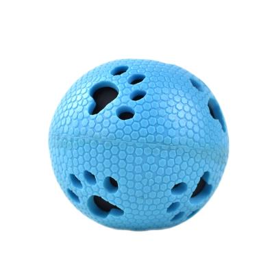 China New Fashion Viable Colorful Durable Pet Round Ball Summer Dog Squeaky Toy for sale