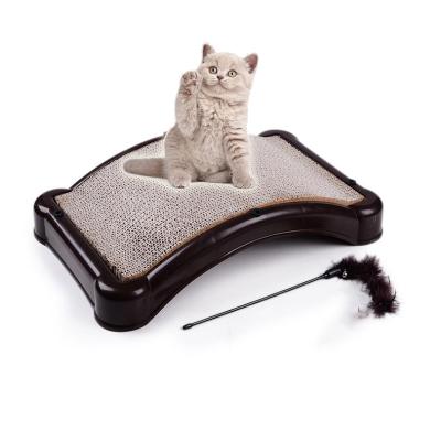 China Viable Hot Selling Pet Toy Scratching Emery Cat Board Scratch Mail Cat Tree for sale