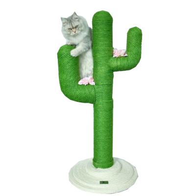 China Cat Tree Cat Cactus Sisal Column Entry Panel Climbing Frame Cat Stain Viable for sale