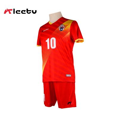 China Shirts & Free Printing Pattern Latest Football Jersey Custom Sports Logo Soccer Team Wear Cheap Tops New Designs Football Uniform for sale