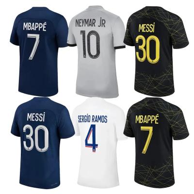 China Shirts & Custom Made Football Neymar Camisa de Camisetas De Futbol Messi Soccer Jersey Mbappe Maillot New Model Football Tank Top for sale