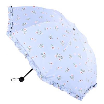 China Embroidered Umbrella Embroidered Portable Outdoor Travel Umbrella Sunscreen Sunscreen Shopping Umbrella for sale