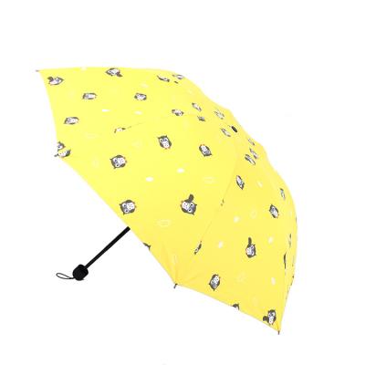 China Hot Sale Sun Umbrella Super Cute Cute Owl Pattern Printing Customizable Small Rain Umbrella for sale