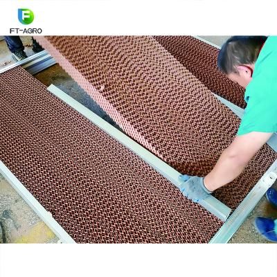 China Non-Toxic Evaporative Cooling Pad for Poultry Farm or Greenhouse or Air Cooler for sale