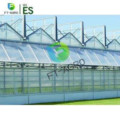 China Easily Assembled Poland Type Multi-Span Agriculture And Flower Greenhouse With Cooling System And Shading Net for sale