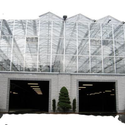 China Stable Structure Easily Assembled Customizable Hot Dip Galvanized Steel Frame PC Sheet Greenhouse For Growing Flowers And Vegetables for sale