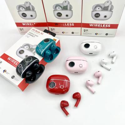 China 2022 Hot Selling Comfortable TWS Earbuds Noise Canceling Led Light Digital Battery Show R2 Mini Earphone for sale