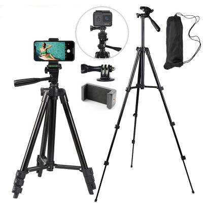 China Hot Selling Amazon Travel Mobile Phone Tripod Stand 40inch Universal Photography Aluminum Tripod Stand Tripod Stand for sale