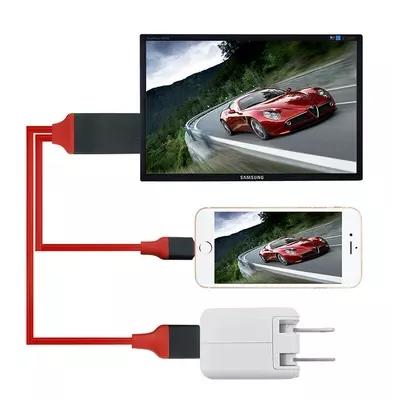 China MP3/MP4 Player Factory HD Cable - 2M / No Need Wifi Cable / 8-Pin 1080P Adapter For iPhone Smartphone for sale