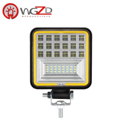 China Car Light Use Accessories 4inch 126W 72WLED DRL Fog Light Car Light 12V 24V Assembly Work Light For Off Road Truck Bus Boat ATV for sale