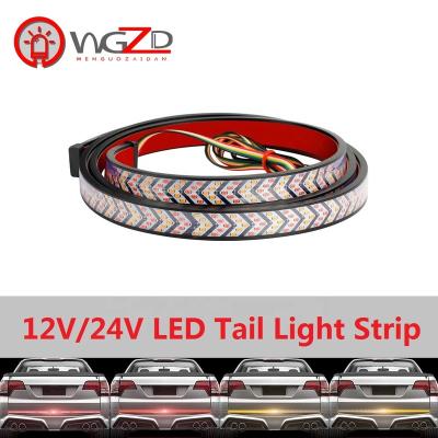 China 60 Inch Truck Tailgate Brake Light Led Strip Light Bar Waterproof Triple Row 5 Color 5 Function With Reverse Brake Light 1.2m and 1.5m for sale