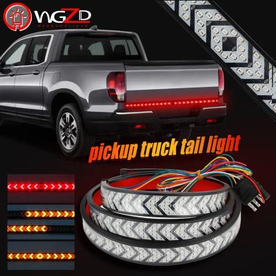 China 60 Inch Flexible Tailgate Brake Light Bar Light with Brake Reverse Turn Signal for Truck Pickup SUV Trailers LED Tail Light Triple Strip for sale