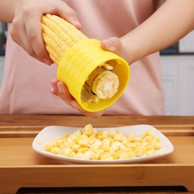 China Viable Corn Stripper Cutter Cob Cutter Corn Peeler Razor Tools Practical Hand Instruments Kitchen Cob Protector Remover for sale