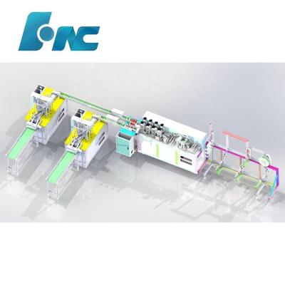 中国 High-speed Mask Making Machine HCNC Automatic Mask Production Line 8000*3300*2000(mm) 販売のため