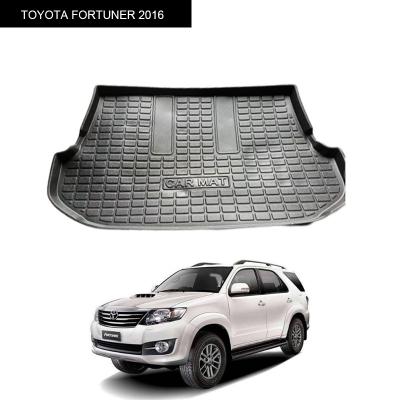 China Custom Easy Cleaned Rubber Car Trunk Mat Strip Car Trunk Mat Strip Mat Factory Wholesale Fit Use For TOYOTA FORTUNER 2016 for sale