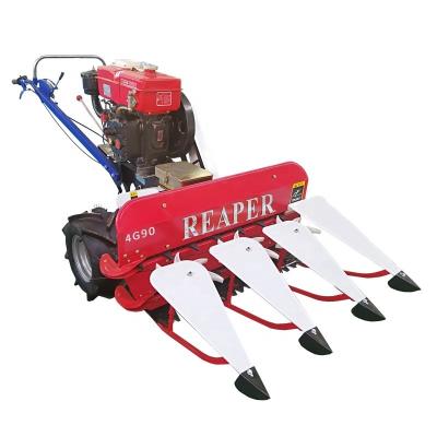 China Walking type portable ragi cutter reaper harvester mountain sector harvesting cutter rice harvest jowar for sale