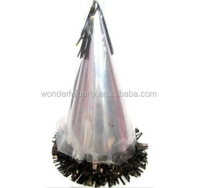 China Wonderful Party Decoration Supplies Wholesale Cheap Price Support DIY CustomEvent New Year Party Silver Accessories New Year Foil Cone Hats for sale