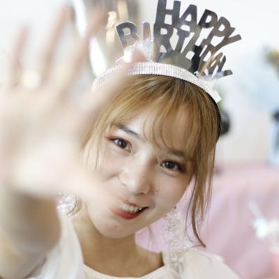 China Easy Wonderful Happy Birthday Party Hat Supplies Bling Wholesale Tiara Headband Set Headdresses Crown Cheap Price OEM Plastic for sale