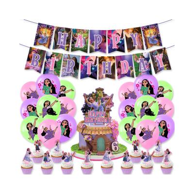 China Wonderful Festival Decoration Amazon Hot Sale Kids Birthday Party Tableware Set Happy Birthday Decoration Theme Balloons Encanto Party Supplies for sale