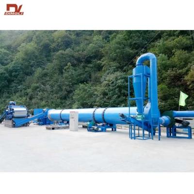 China Cassava Garri Rotary Dryer Animal Feed Processing Plant Supplier Tapioca Flour Machine for sale