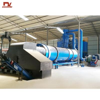 China Animal Feed Processing High Efficiency Cassava Starch Residue Rotary Drum Dryer for sale