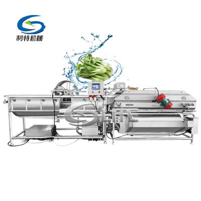 China Commercial supply type vegetable processing dispensing leaf vegetable eddy current vortex clean washing machine for sale