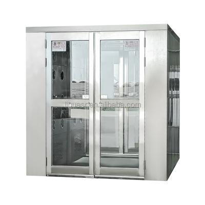 China Hotels Factory Supply Stainless Steel Automatic Sliding Door Air Shower Room for sale