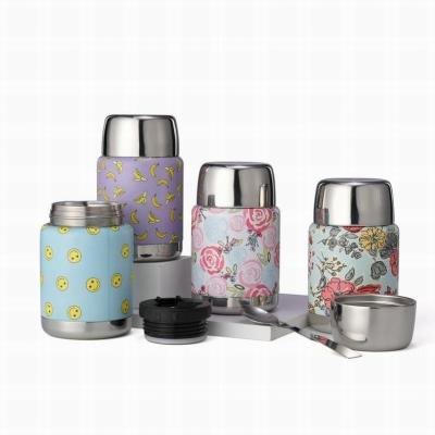 China Fuboom Stainless Steel Double Wall Thermos Food Flask Jar Food Container PORTABLE Vacuum Insulated Thermos For Hot Food for sale