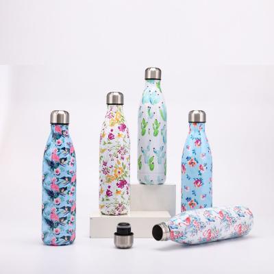 China Custom Logo Double Wall 304 Stainless Steel Rhinestone Water Bottle Stainless Steel Cola Style Bottle PORTABLE Fuboom Various Models for sale