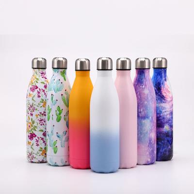 China Wholesale Custom Vacuum Insulated Water Bottle Sport PORTABLE Fuboom Water Bottles 500-750ml Logo Stainless Steel Sport Cola Free for sale