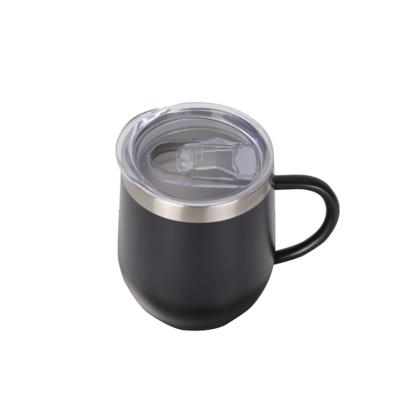 China Fuboom Wholesale PORTABLE Coffee 12oz Stainless Steel Cup Mug Small Metal Coffee Cup With Lids for sale