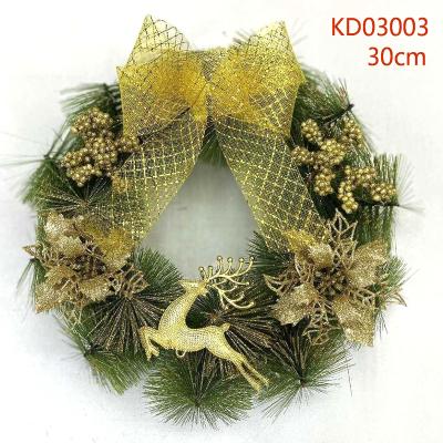 China Christmas and various parts 30 cm pine needle garland Christmas garland garland Christmas decorations for sale