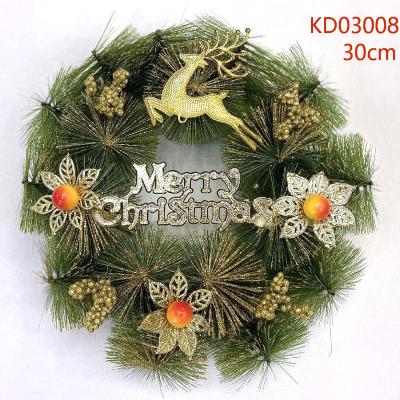 China Christmas and various parts 30 cm pine needle garland Christmas garland garland Christmas decorations for sale