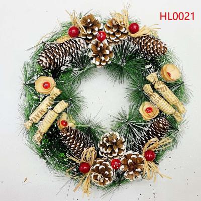 China Christmas and various parts 30 cm pine needle garland Christmas garland garland Christmas decorations for sale