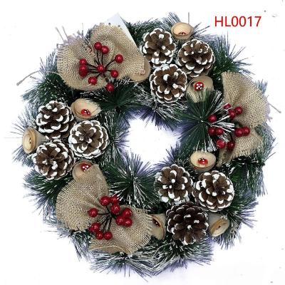 China Christmas and various parts 30 cm pine needle garland Christmas garland garland Christmas decorations for sale